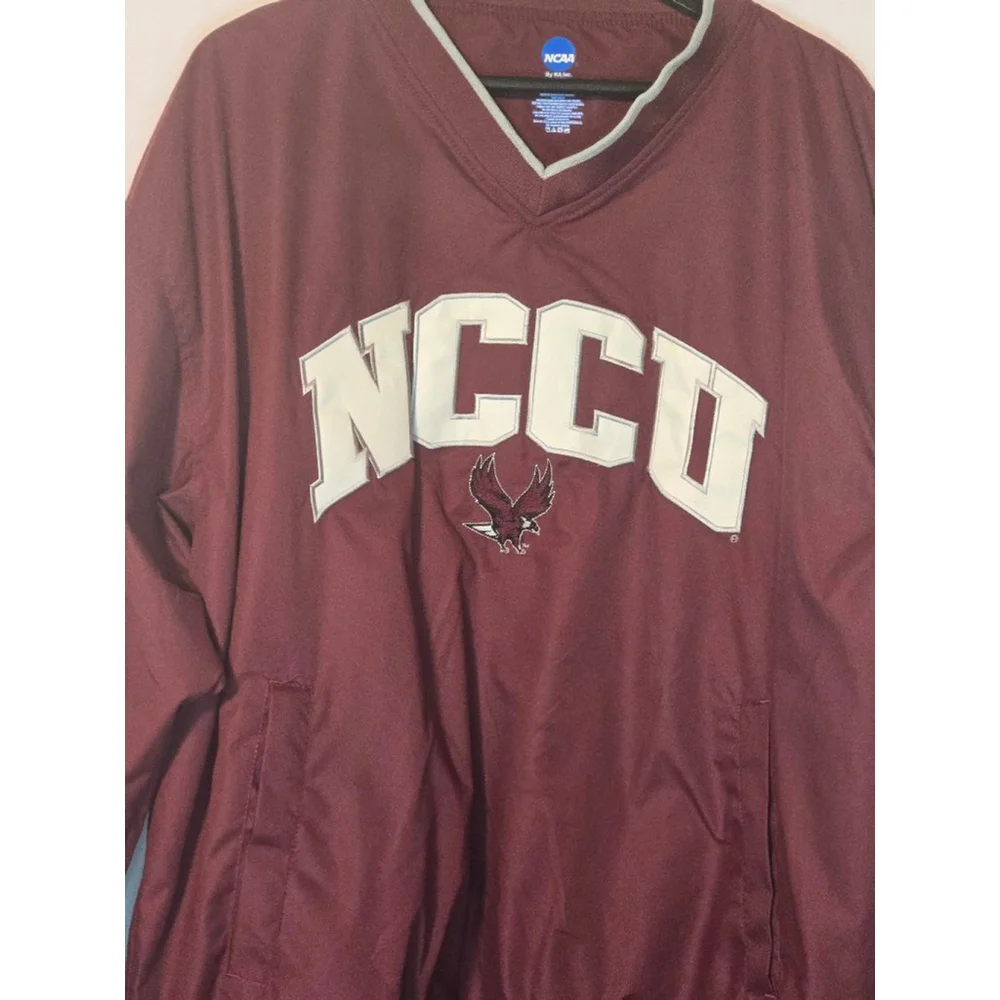 Men's NCAA by KA Inc NC Central University Pullover Windbreaker Jacket - Picture 3 of 4
